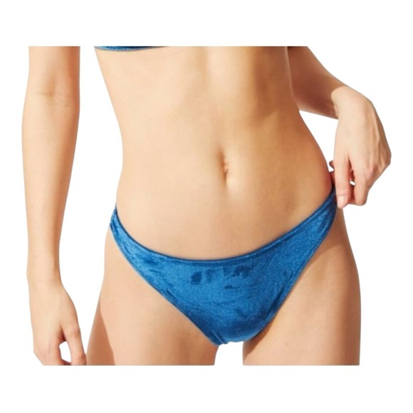 Solid & Striped Annabelle Velvet Bottoms in Aqua Velvet NWT - Picture 6 of 6